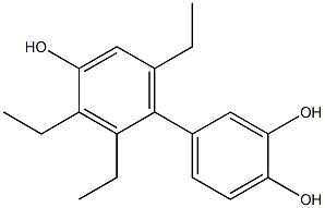 2',3',6'-Triethyl-1,1'-biphenyl-3,4,4'-triol Struktur