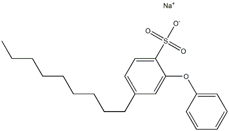 4-Nonyl-2-phenoxybenzenesulfonic acid sodium salt Struktur