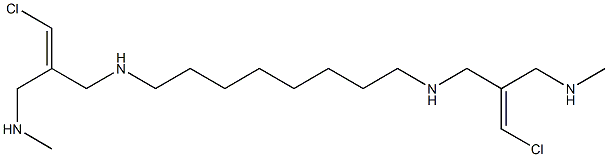 N,N''-(1,8-Octanediyl)bis(2-chloromethylene-N'-methylpropane-1,3-diamine) Struktur