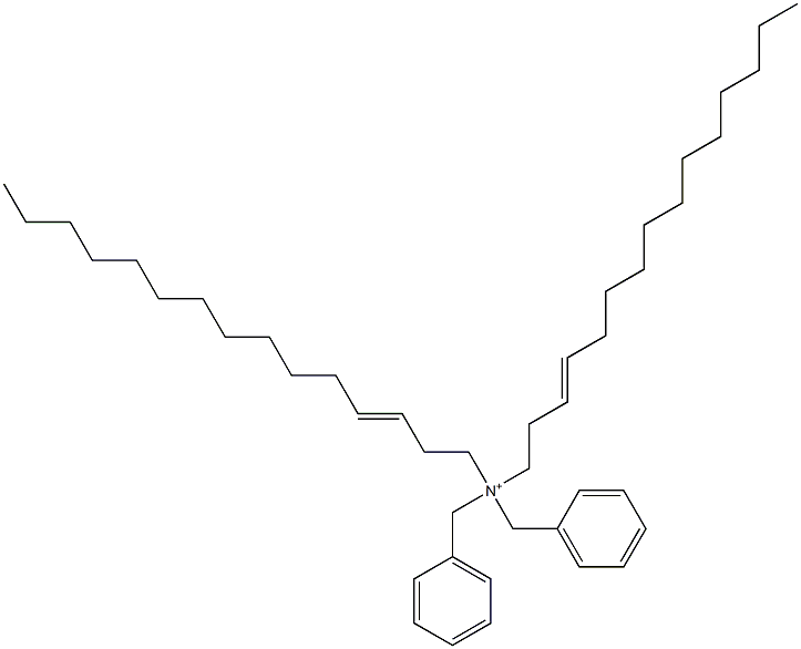 Di(3-pentadecenyl)dibenzylaminium Struktur