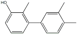 2-Methyl-3-(3,4-dimethylphenyl)phenol Struktur