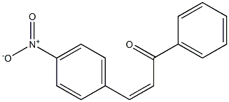 (2Z)-3-(4-Nitrophenyl)-1-(phenyl)-2-propene-1-one Struktur