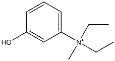 N,N-Diethyl-3-hydroxy-N-methylbenzenaminium Struktur