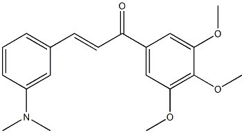 3-Dimethylamino-3',4',5'-trimethoxy-trans-chalcone Struktur