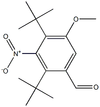 2,4-Di-tert-butyl-5-methoxy-3-nitrobenzenecarbaldehyde Struktur