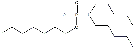 N,N-Dipentylamidophosphoric acid hydrogen heptyl ester Struktur