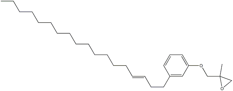 3-(3-Octadecenyl)phenyl 2-methylglycidyl ether Struktur