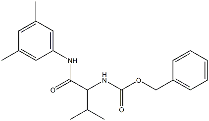 N-(3,5-Dimethylphenyl)-2-[[(benzyloxy)carbonyl]amino]-2-isopropylacetamide Struktur