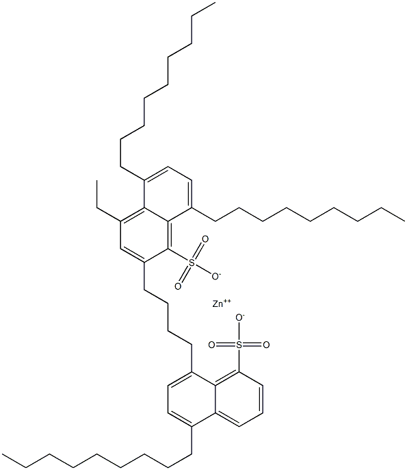 Bis(5,8-dinonyl-1-naphthalenesulfonic acid)zinc salt Struktur