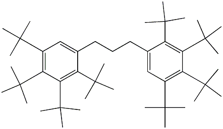 1,3-Bis(2,3,4,5-tetra-tert-butylphenyl)propane Struktur