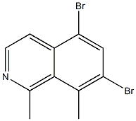 1,8-Dimethyl-5,7-dibromoisoquinoline Struktur