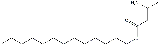 (Z)-3-Amino-2-butenoic acid tridecyl ester Struktur