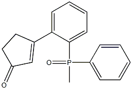 (3-Oxo-1-cyclopenten-1-yl)methyldiphenylphosphine oxide Struktur