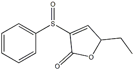 5-Ethyl-3-(phenylsulfinyl)-2(5H)-furanone Struktur