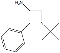 1-(1,1-Dimethylethyl)-2-phenyl-3-azetidinamine Struktur