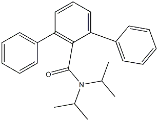 N,N-Diisopropyl-1,1':3',1''-terbenzene-2'-carboxamide Struktur