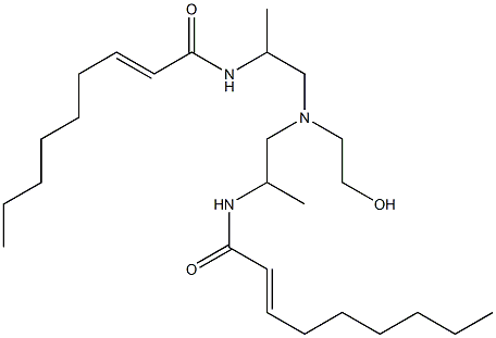 N,N'-[2-Hydroxyethyliminobis(1-methyl-2,1-ethanediyl)]bis(2-nonenamide) Struktur