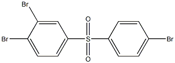 3,4-Dibromophenyl 4-bromophenyl sulfone Struktur