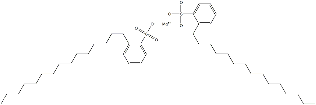 Bis(2-pentadecylbenzenesulfonic acid)magnesium salt Struktur