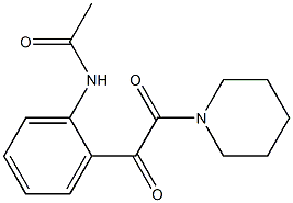 N-[2-(2-Piperidino-1,2-dioxoethyl)phenyl]acetamide Struktur