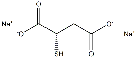 [S,(-)]-2-Mercaptosuccinic acid disodium salt Struktur