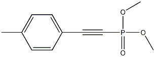 p-Tolylethynylphosphonic acid dimethyl ester Struktur