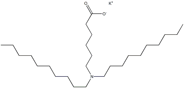 6-(Didecylamino)hexanoic acid potassium salt Struktur