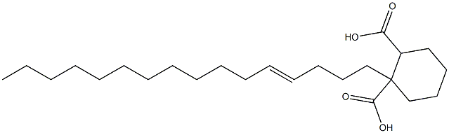 Cyclohexane-1,2-dicarboxylic acid hydrogen 1-(4-hexadecenyl) ester Struktur