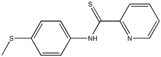 N-[4-Methylthiophenyl]pyridine-2-carbothioamide Struktur