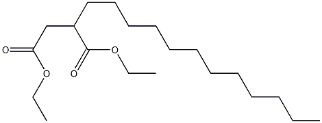 2-Dodecylsuccinic acid diethyl ester Struktur