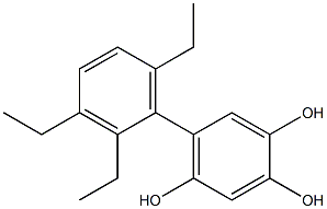 5-(2,3,6-Triethylphenyl)benzene-1,2,4-triol Struktur