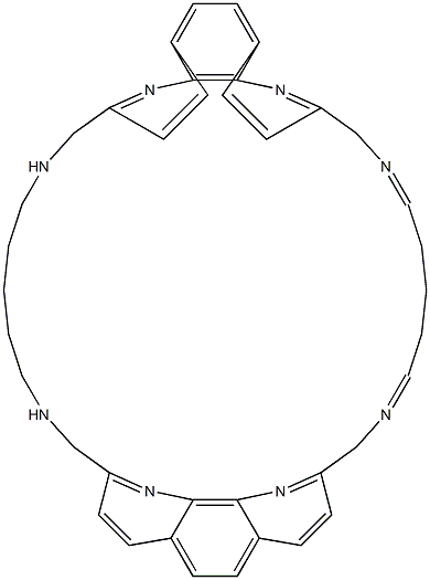 N,N'-[Pentamethylenebis(iminomethylene)bis(1,10-phenanthroline-9,2-diyl)bismethylene]pentane-1,5-diimine Struktur