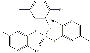 Phosphoric acid tris(2-bromo-5-methylphenyl) ester Struktur