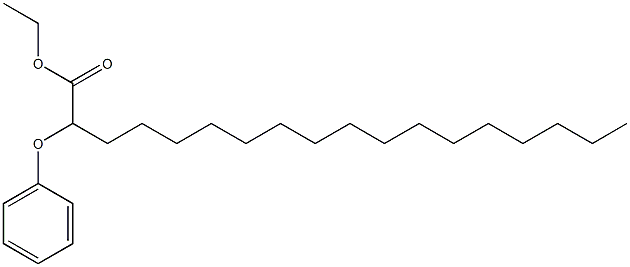 2-Phenoxystearic acid ethyl ester Struktur