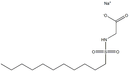 N-Undecylsulfonylglycine sodium salt Struktur