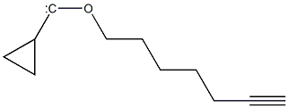 Cyclopropyl 6-heptynyloxycarbene Struktur