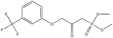 3-(m-Trifluoromethylphenoxy)-2-oxopropylphosphonic acid dimethyl ester Struktur