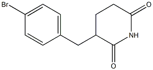 3-(4-Bromobenzyl)piperidine-2,6-dione Struktur