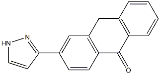 3-(1H-Pyrazol-3-yl)anthrone Struktur