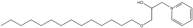 1-[2-Hydroxy-3-(tetradecyloxy)propyl]pyridinium Struktur