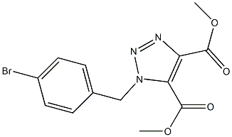 1-(4-Bromobenzyl)-1H-1,2,3-triazole-4,5-dicarboxylic acid dimethyl ester Struktur