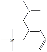 [(2Z)-2-(Dimethylaminomethyl)-2,4-pentadienyl]trimethylstannane Struktur