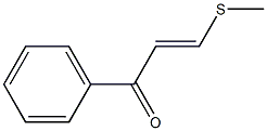 3-Methylthio-1-phenyl-2-propen-1-one Struktur