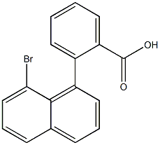 2-(8-Bromo-1-naphtyl)benzoic acid Struktur