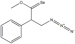 3-Azido-2-phenylselenopropanoic acid methyl ester Struktur