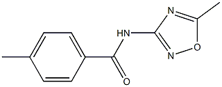 N-(5-Methyl-1,2,4-oxadiazole-3-yl)-4-methylbenzamide Struktur