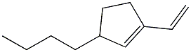 3-Butyl-1-ethenylcyclopentene Struktur