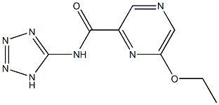 N-(1H-Tetrazol-5-yl)-6-ethoxypyrazine-2-carboxamide Struktur