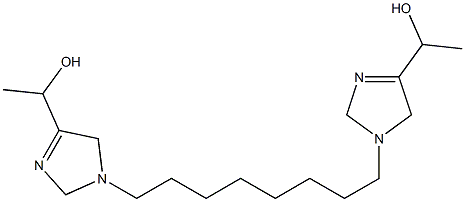 1,1'-(1,8-Octanediyl)bis(3-imidazoline-4,1-diyl)bisethanol Struktur