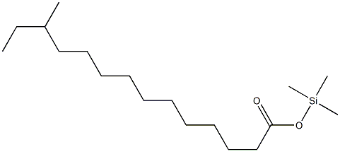 12-Methyltetradecanoic acid trimethylsilyl ester Struktur